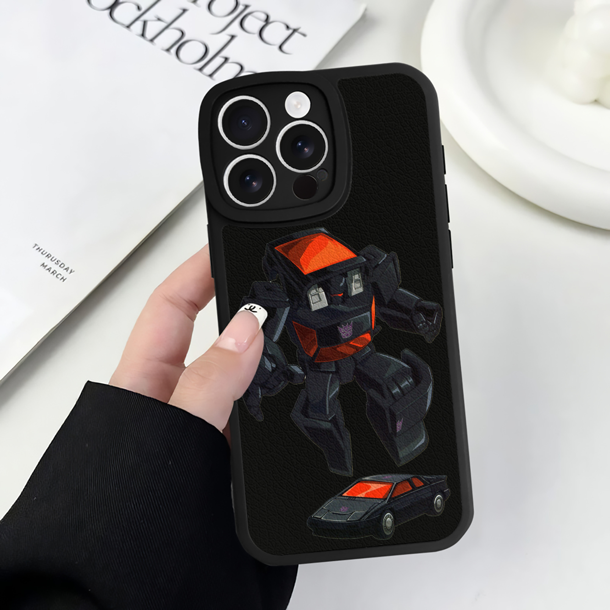 （画像用）  【iPhone 16シリーズ対応】シリコンスマホケース（レザー調） 材質：シリコン